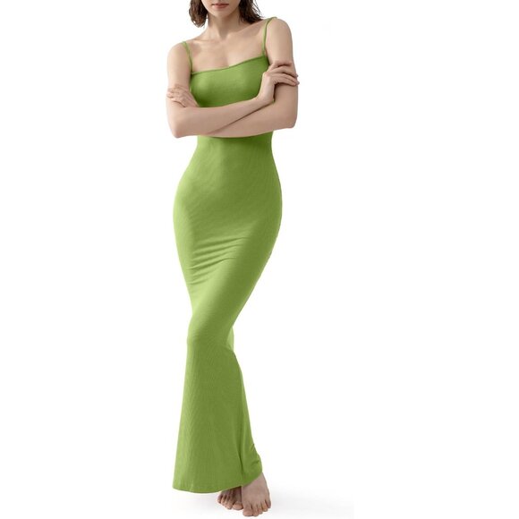 bodycon slip dress maxi Shapewear Modal Slimming Maxi Slip Dress – Popilush main image 1